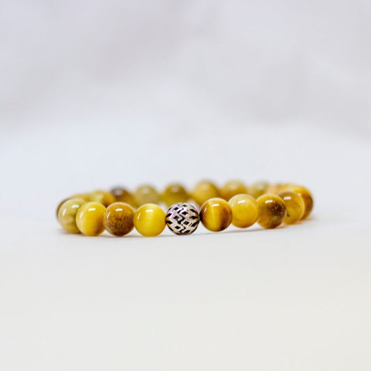 Golden Tiger-Eye Bracelet 8mm - Aquarius Stones