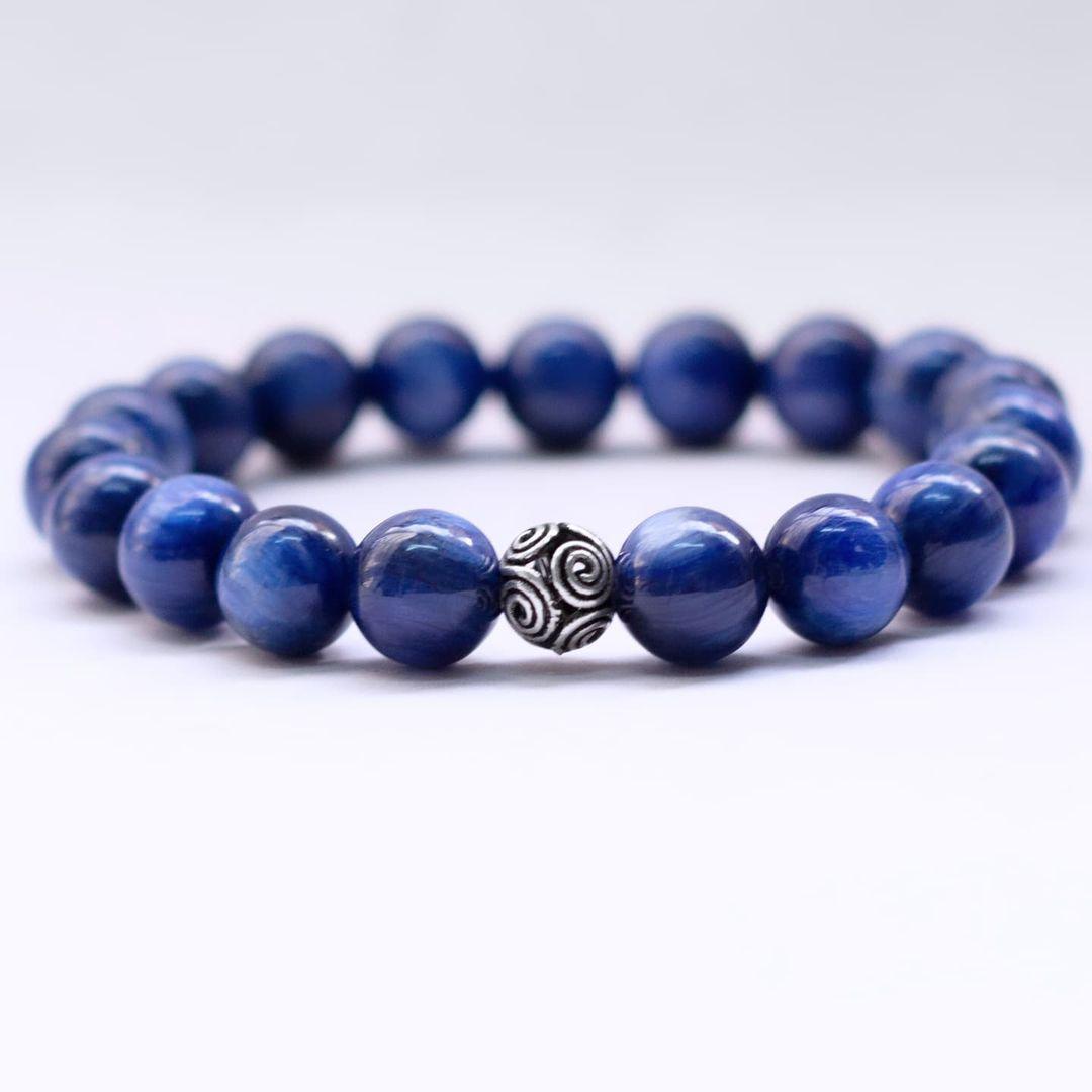 Blue Kyanite Bracelet 9-10mm - Aquarius Stones