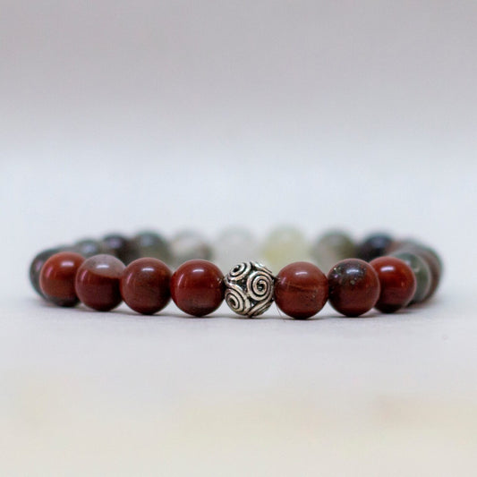 Bloodstone Bracelet – 8mm - Aquarius Stones