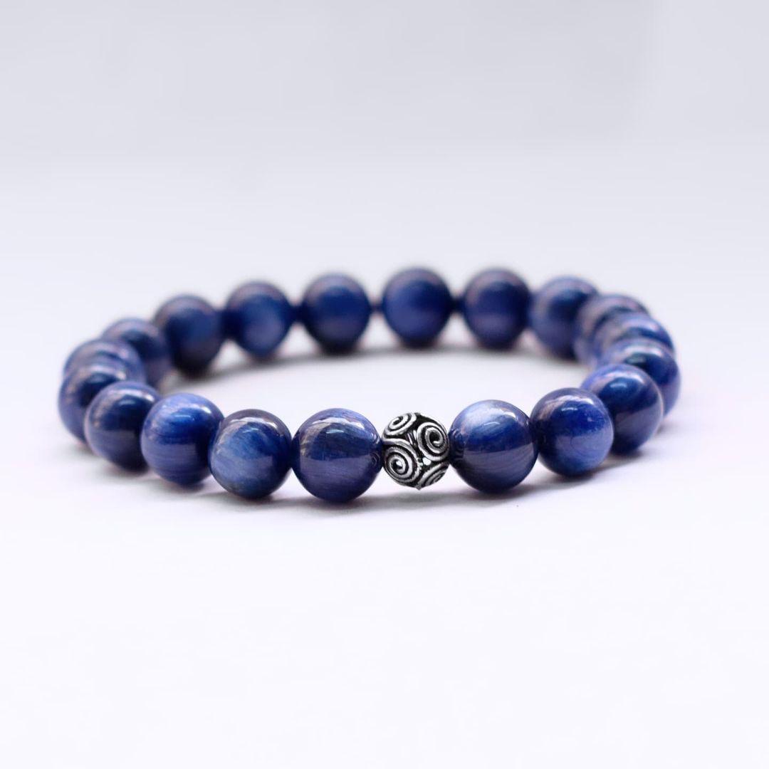 Blue Kyanite Bracelet 9-10mm - Aquarius Stones