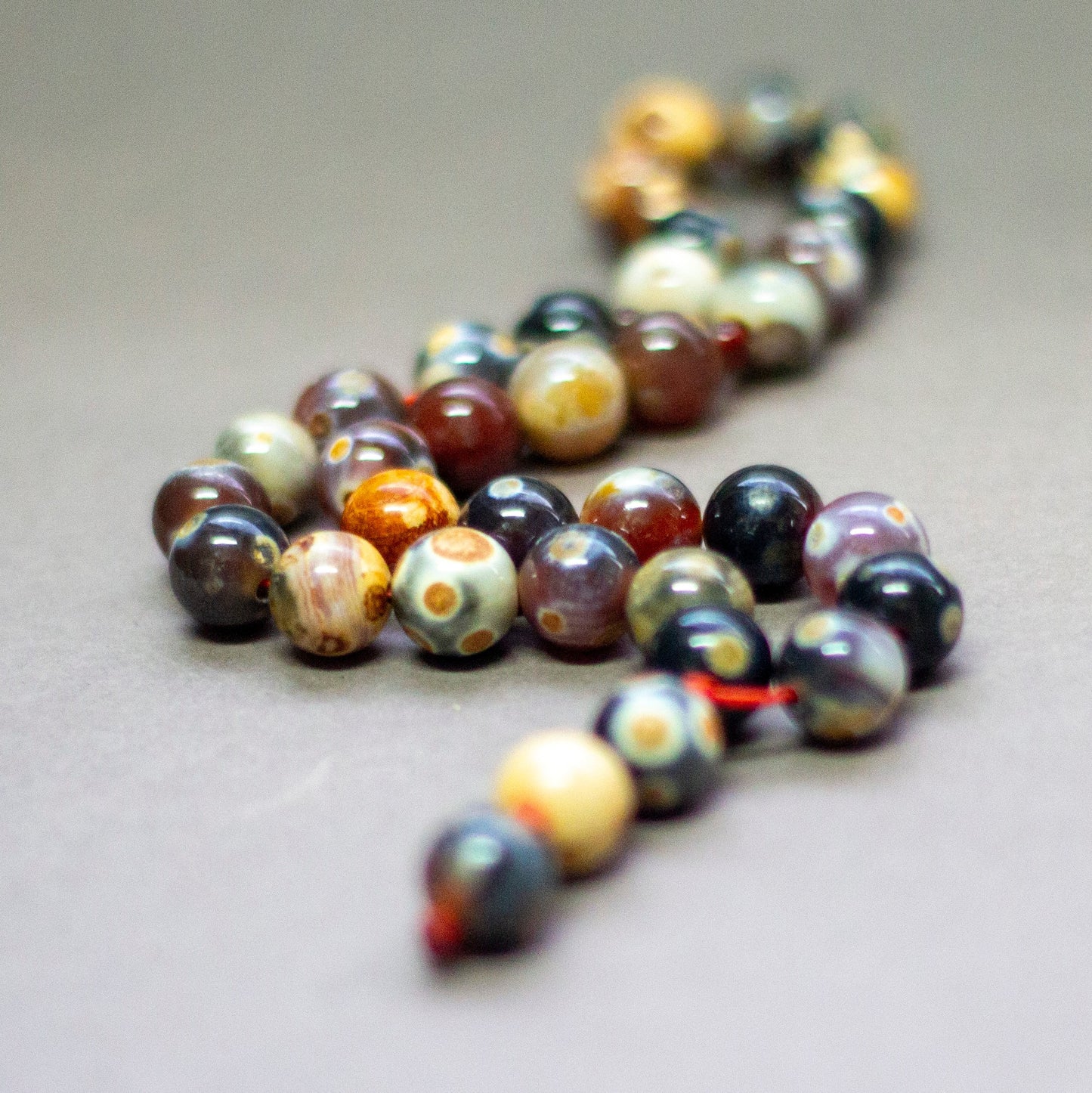 Gobi Agate Rosary 10mm (33 Beads) - Aquarius Stones