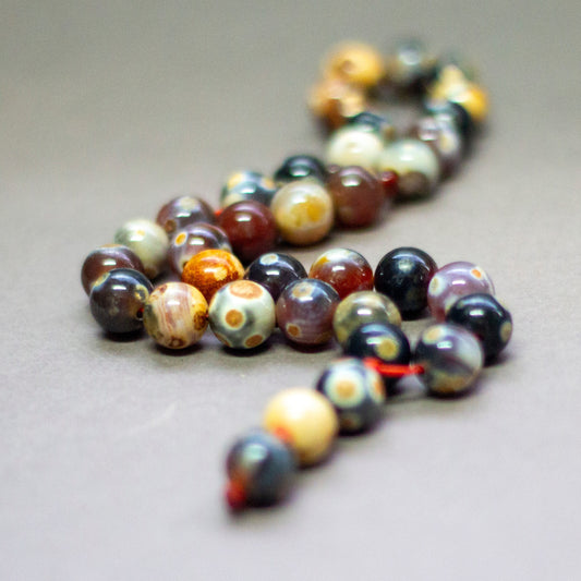 Gobi Agate Rosary 10mm (33 Beads) - Aquarius Stones