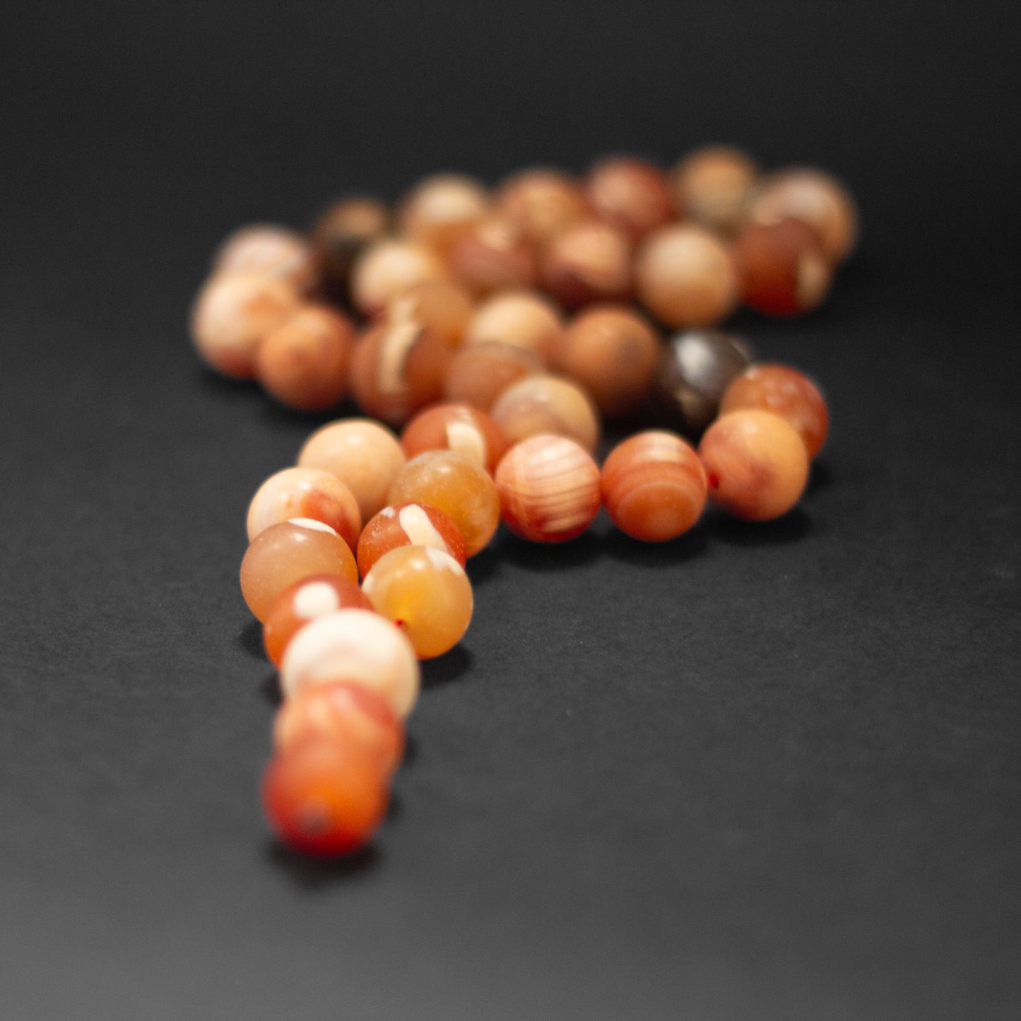 Agate Matte Rosary 13mm (33 Beads) - Aquarius Stones