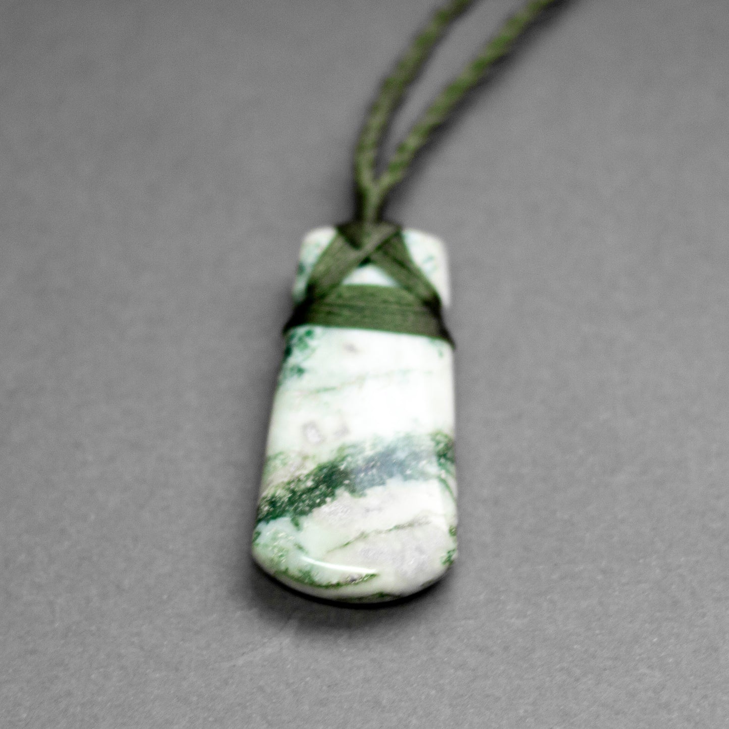 Tree Agate Toki Necklace - Aquarius Stones