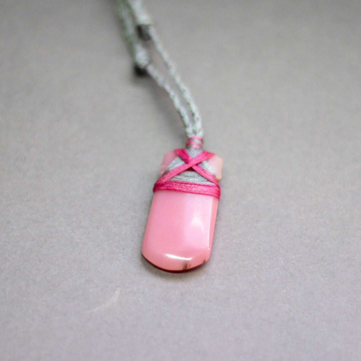 Pink Opal Toki Necklace (small)