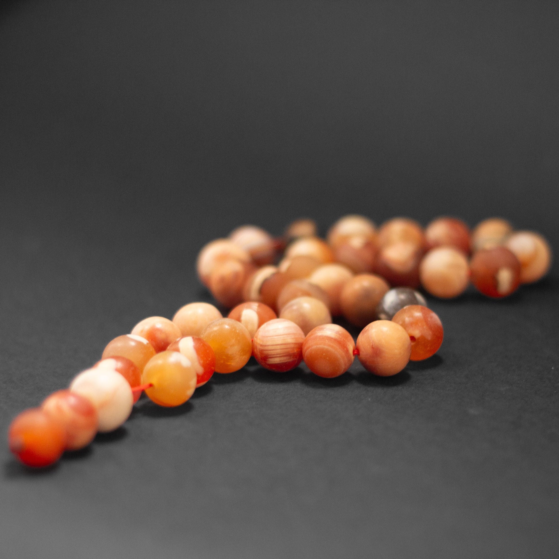 Agate Matte Rosary 13mm (33 Beads) - Aquarius Stones