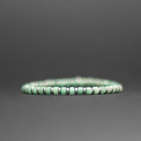 Amazonite Bracelet 4mm - Pulse Collection - Aquarius Stones