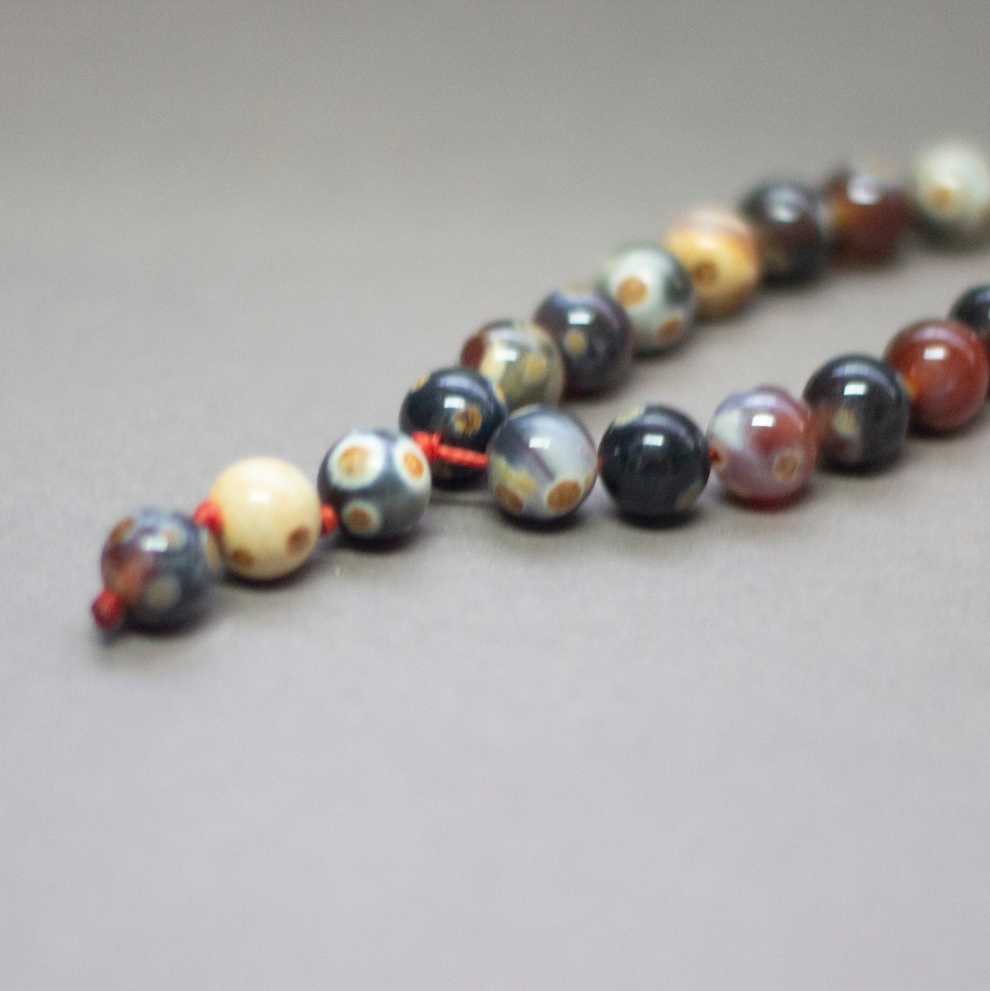 Gobi Agate Rosary 10mm (33 Beads) - Aquarius Stones