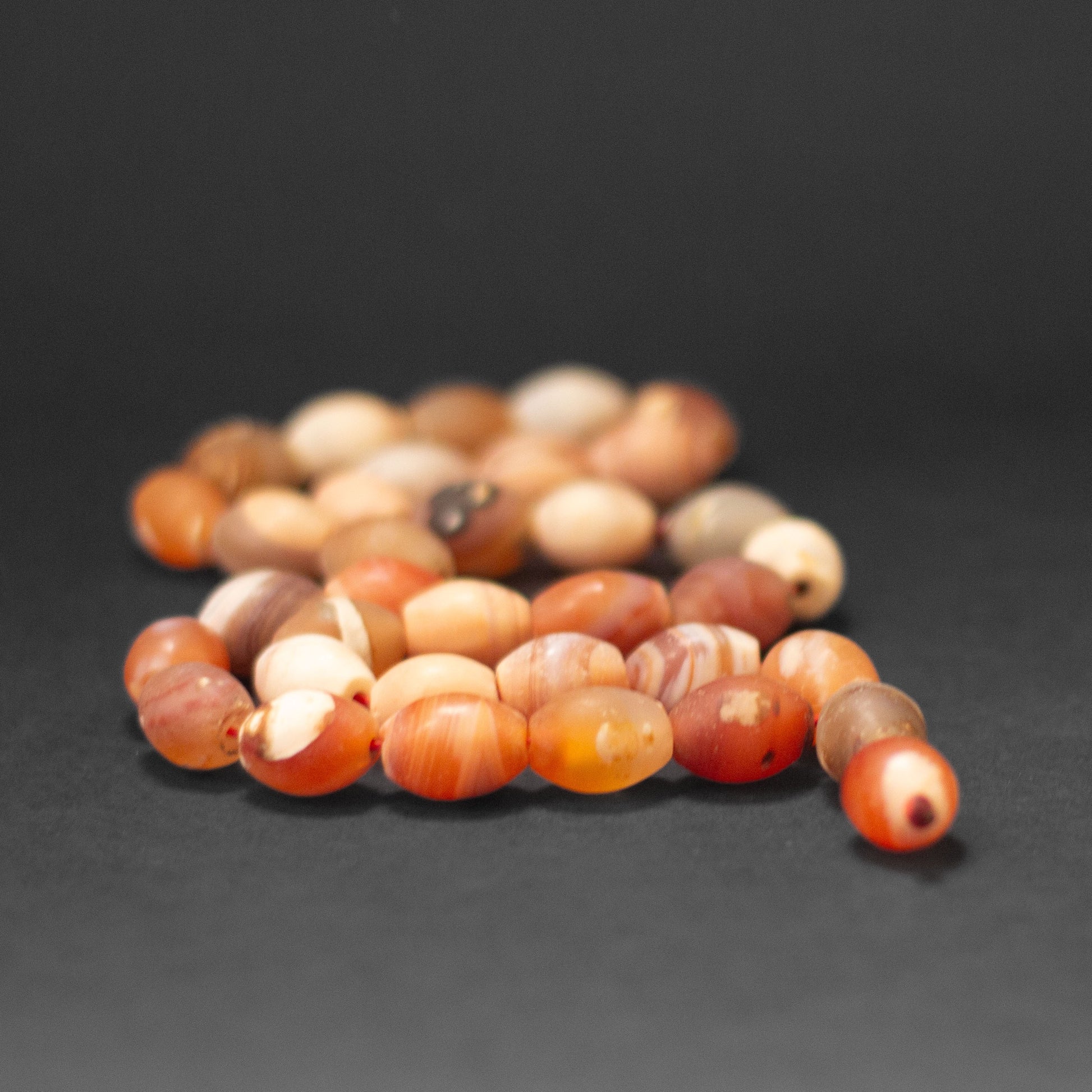 Agate Matte Rosary 13mm (33 Beads) Oval - Aquarius Stones