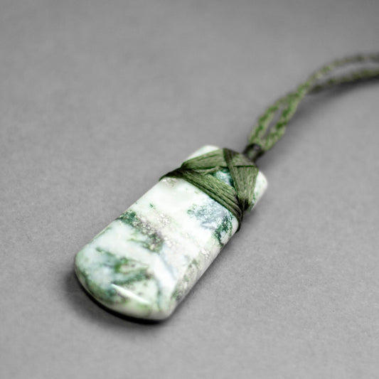 Tree Agate Toki Necklace - Aquarius Stones