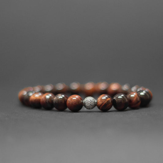 Red Tiger-Eye Bracelet – 8mm - Aquarius Stones