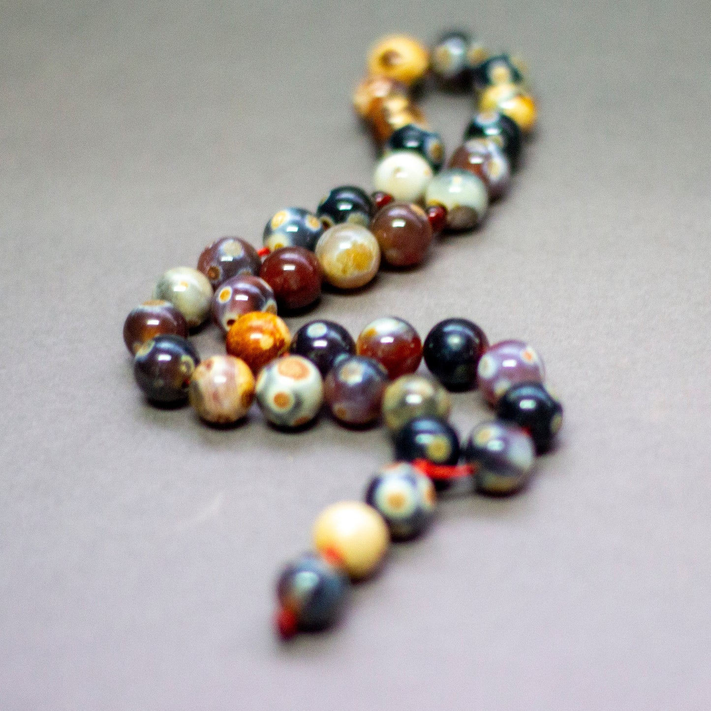 Gobi Agate Rosary 10mm (33 Beads) - Aquarius Stones