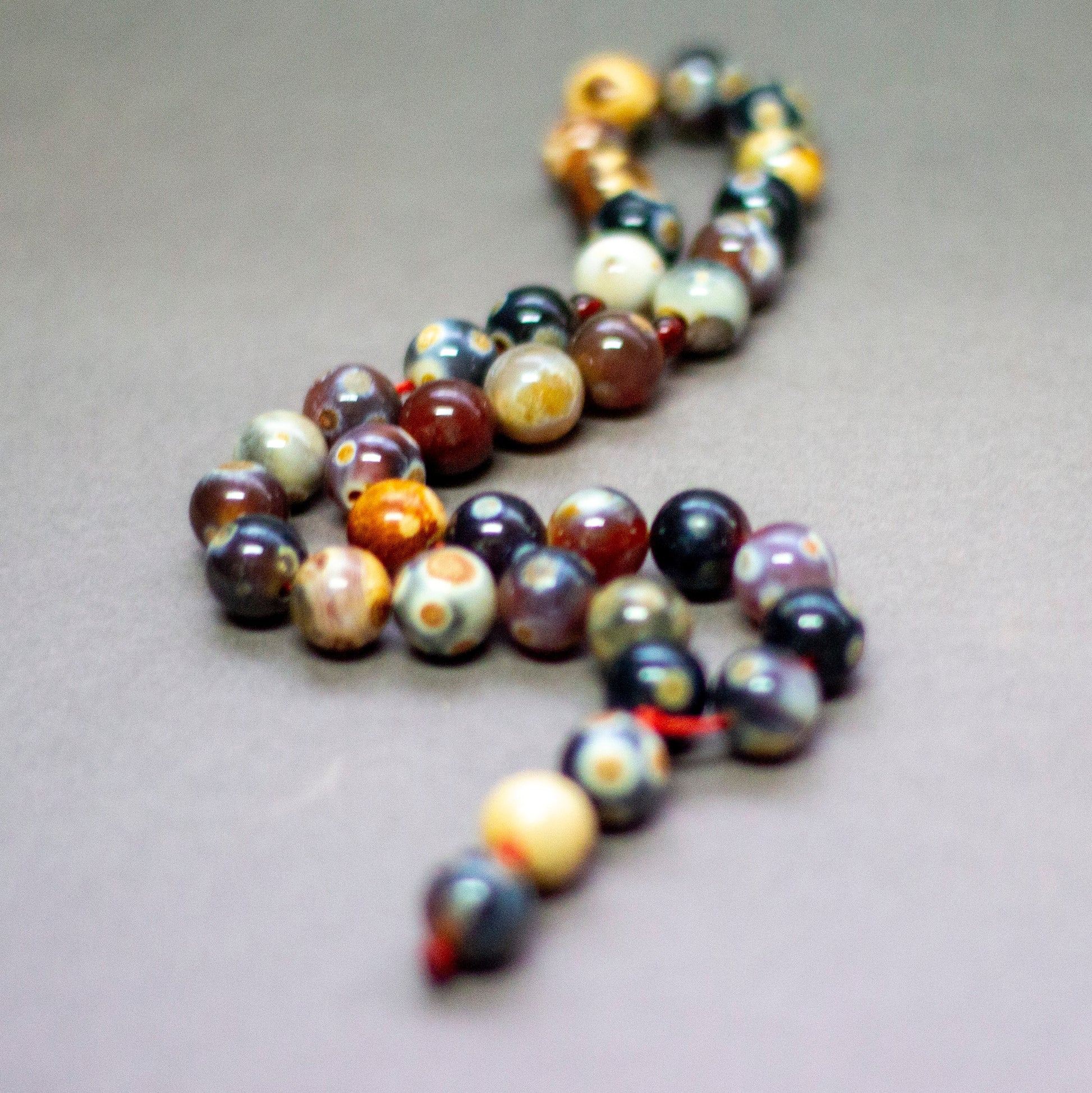 Gobi Agate Rosary 10mm (33 Beads) - Aquarius Stones