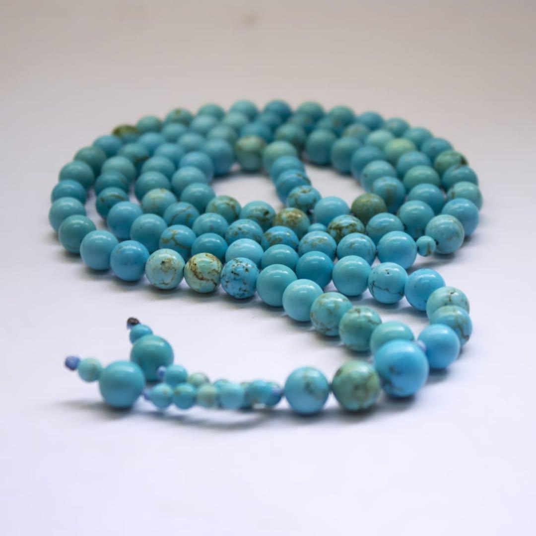 Turquoise Rosary (100 Beads) - Aquarius Stones