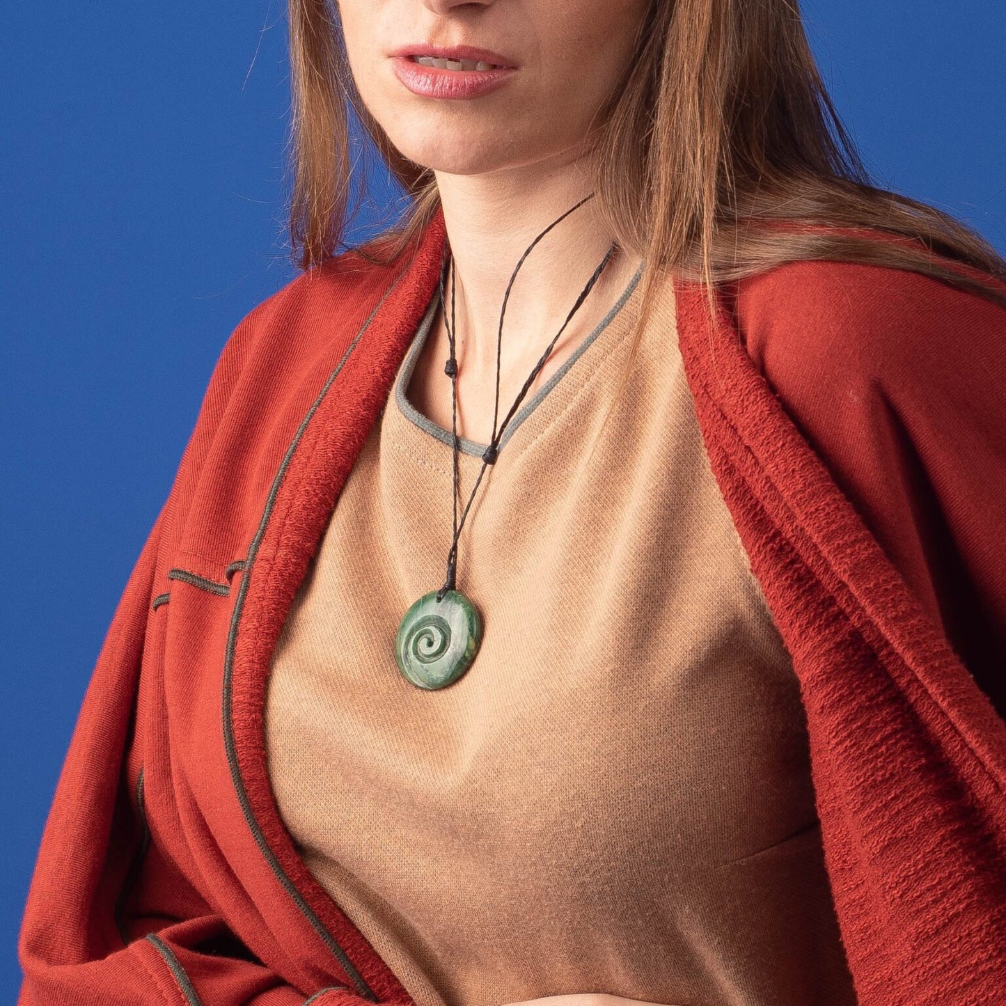 Jade Koru Necklace - Aquarius Stones