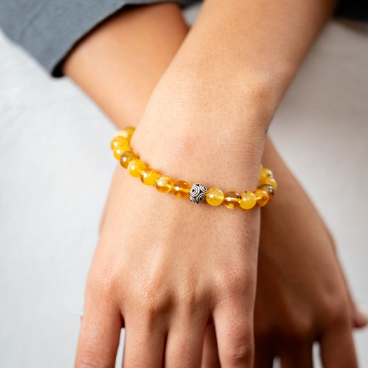 Amber Bracelet – 8mm - Aquarius Stones