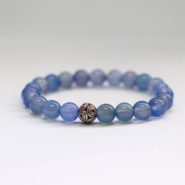 Blue Agate Blacelet (Blue Chalcedony)