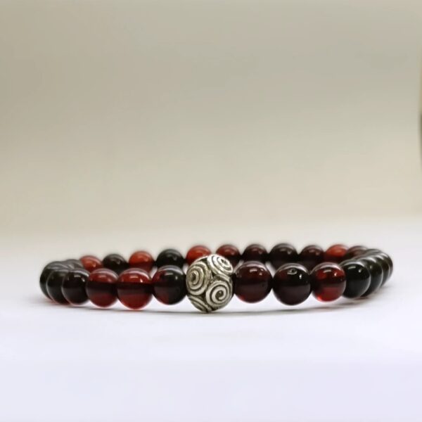 Red Amber Bracelet - 6mm