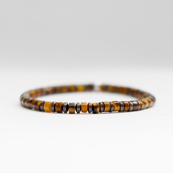 Tiger-Eye and Hematite Bracelet 4mm