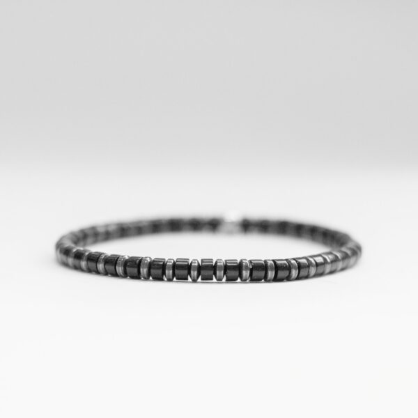 Onyx and Hematite Bracelet 4mm