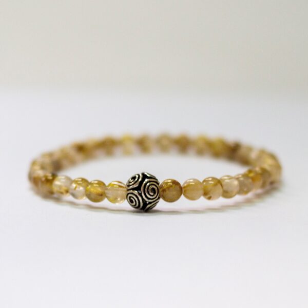 Rutilated Quartz Bracelet - 6mm