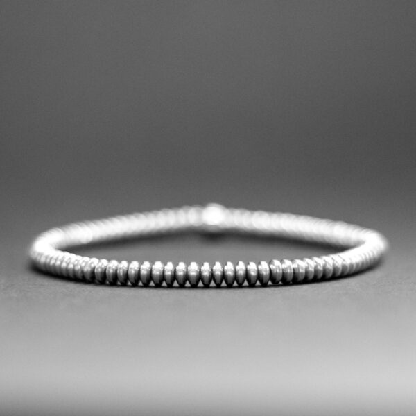 Hematite Bracelet - 4mm flat (Light)